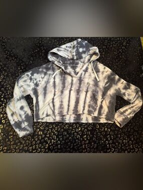Tie-Dye Cropped Lounge Sweatshirt